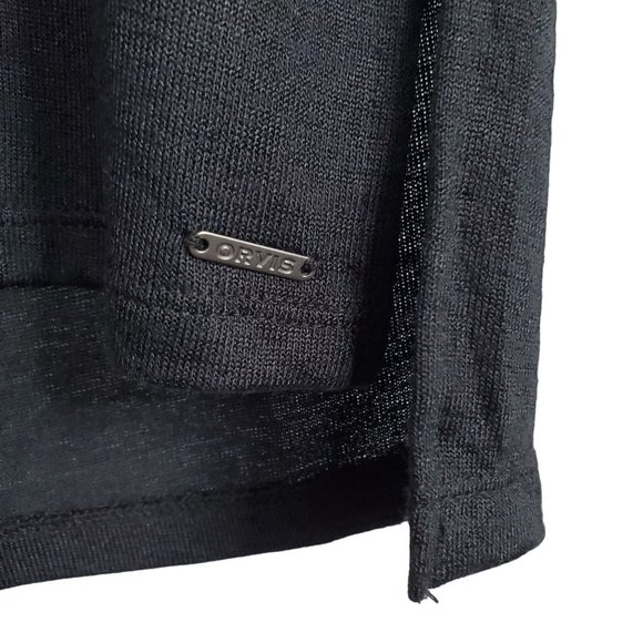 Orvis NWT Size M Top Hi-Lo Tunic Knit Short Sleeve Lightweight Silky Soft Black - Picture 5 of 9
